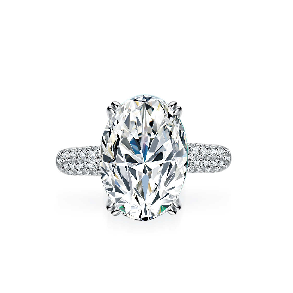 エイリアン 18K ゴールド象嵌モアサナイトリング 女性用、 - Moissanite Engagement Ring 1 Carat のレビューと価格