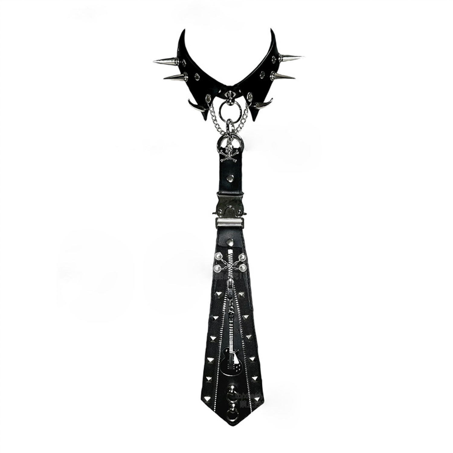 ゴスパンク スパイク付きチョーカーネックレス ヘビーデューテ - Goth Punk Spike Choker のレビューと価格