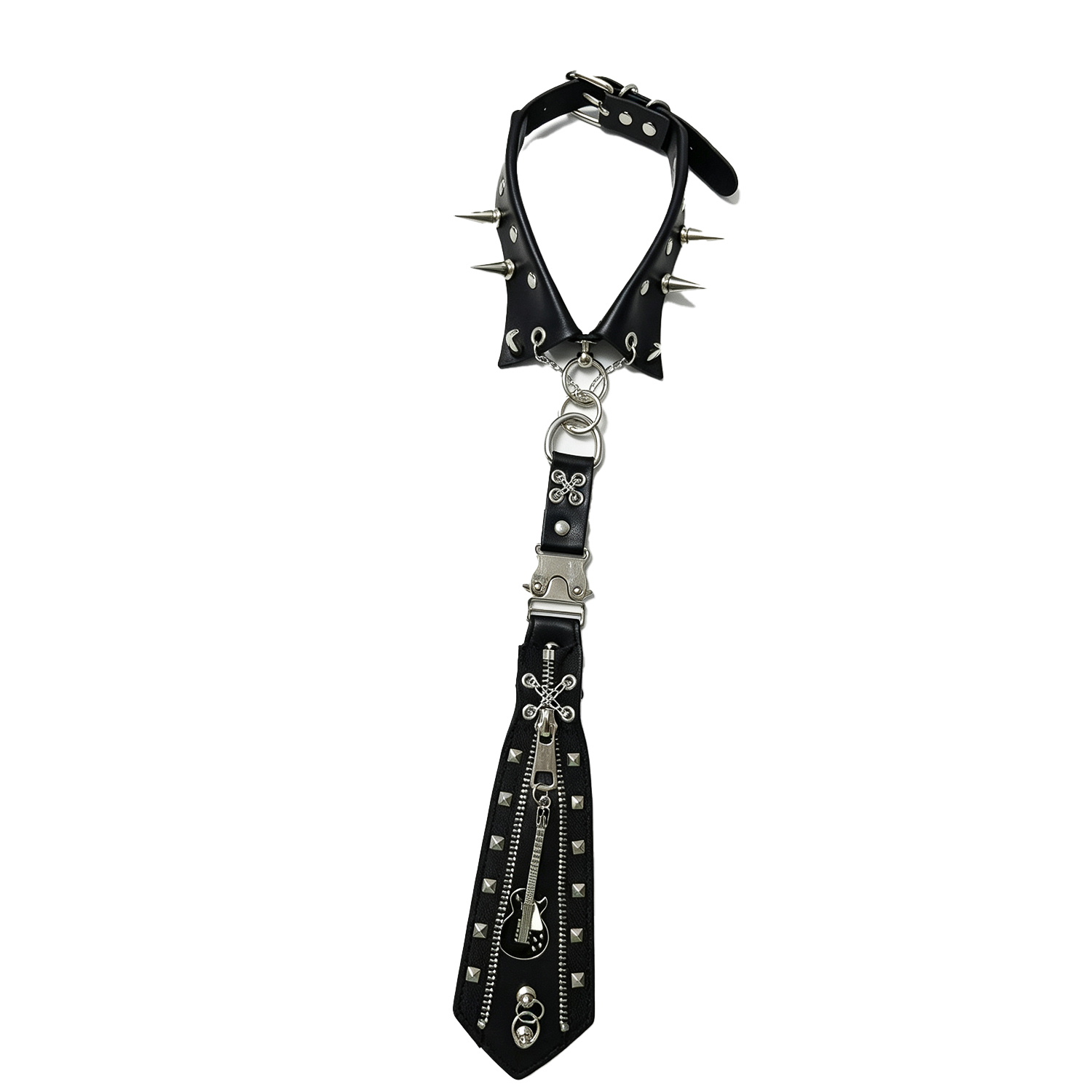 ゴスパンク スパイク付きチョーカーネックレス ヘビーデューテ - Goth Punk Spike Choker のレビューと価格