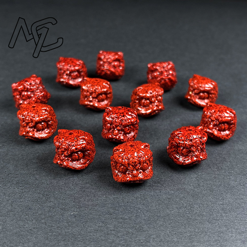 10pc 天然辰砂クリスタルライオンダンスビーズ DIY ア - Earrings のレビューと価格
