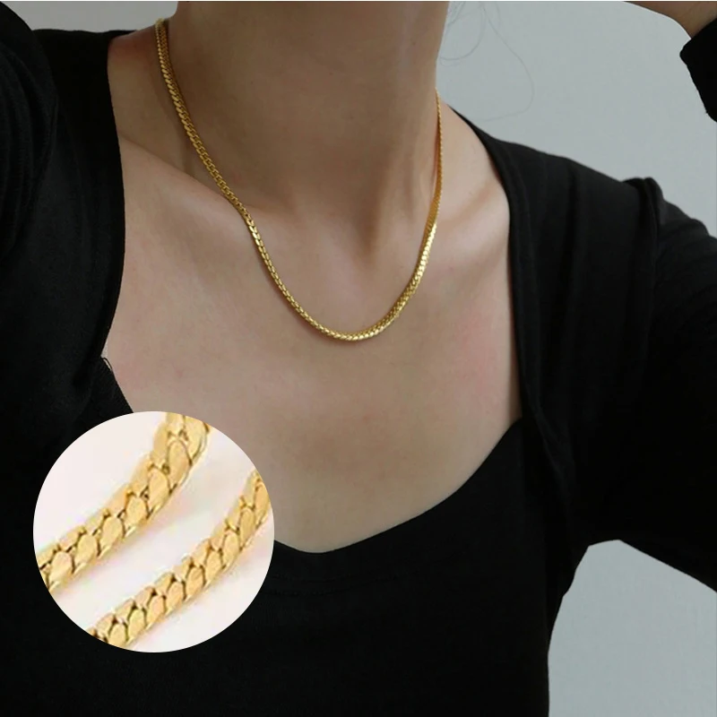 男性用925スターリングシルバーチェーンネックレス,ファッシ - Cuban Link Chain 12Mm のレビューと価格